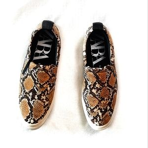 Snake print shoes